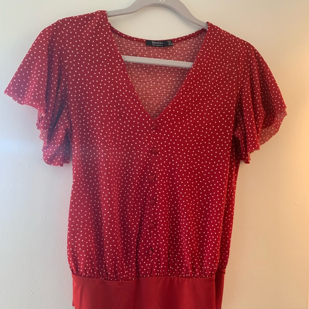 Red Polka Dot Bodysuit